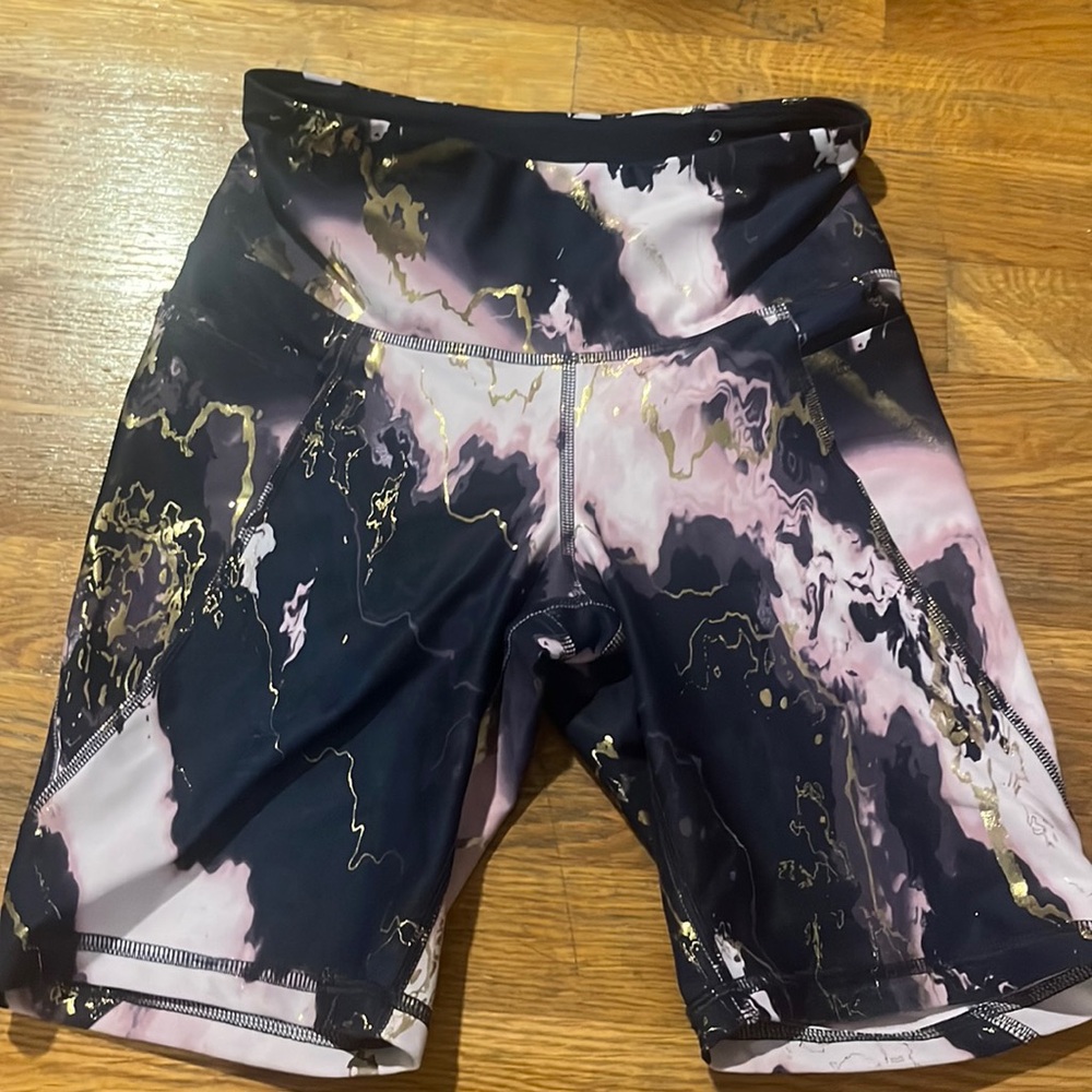 purple old navy bike shorts